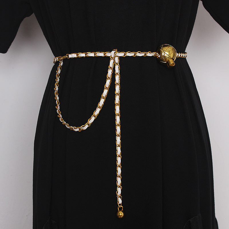 golden ball waist chain belt, view 6 - MRSLM