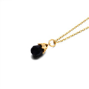 simple vintage hollow water drop necklace, view 5 - MRSLM
