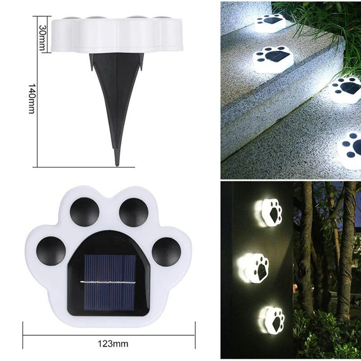 Solar Bear Paw LED Ground Lights