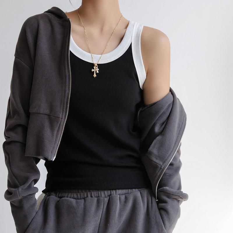 Knitted Ribbed Camisole for Women