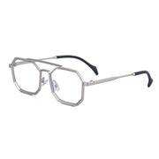 polygonal double bridge sunglasses, view 4 - MRSLM