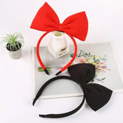 red and black bow knot hairband, view 4 - MRSLM