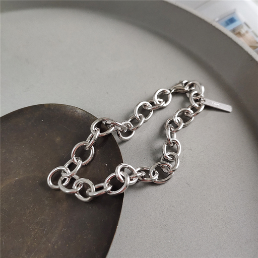 sterling silver buckle chain bracelet - MRSLM