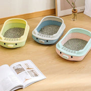 oversized semi-enclosed cat litter box, view 5 - MRSLM