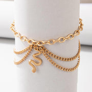 boho starfish anklet, view 2 - MRSLM