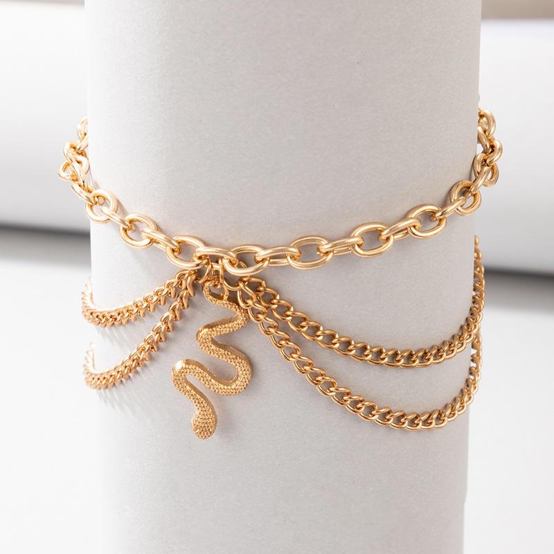 boho starfish anklet, view 2 - MRSLM