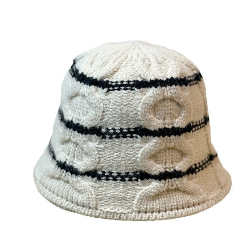 knitted bucket hat for women, view 3 - MRSLM