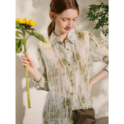 floral ramie blouse, view 10 - MRSLM