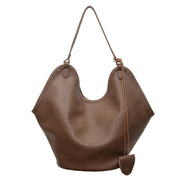lychee-grain tote bucket bag, view 9 - MRSLM