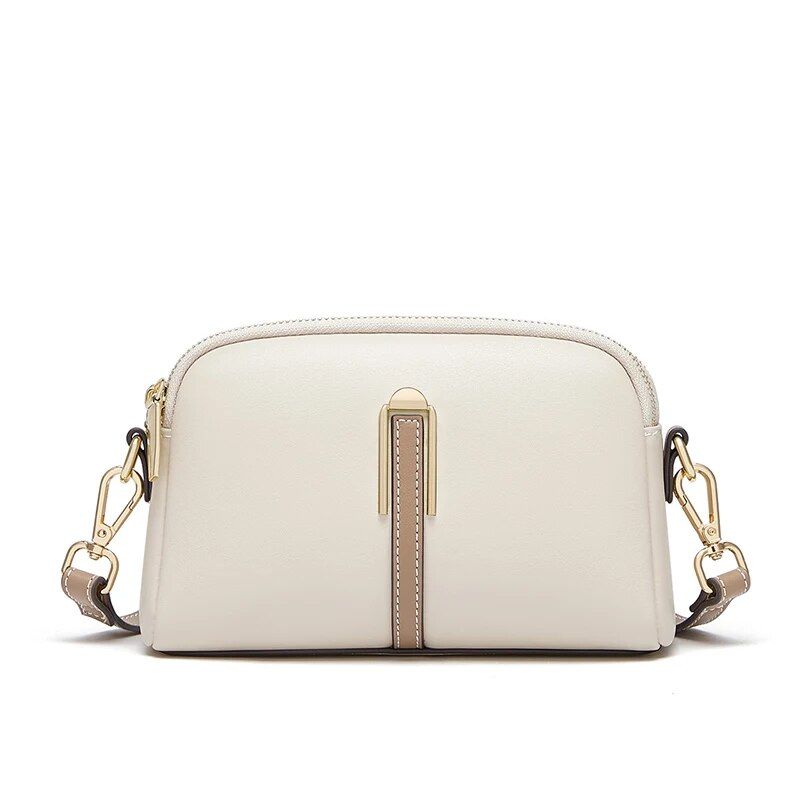 Leather crossbody and shoulder satchel, view 7 - MRSLM