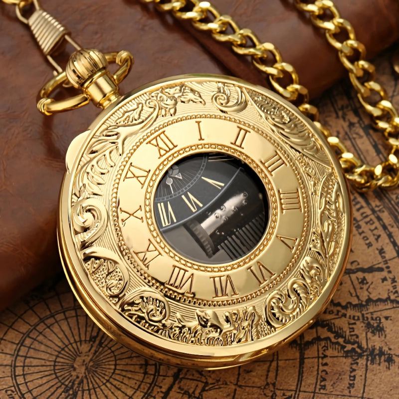 musical pocket watch with roman numerals, view 5 - MRSLM