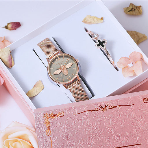ladies rose gold quartz watch - MRSLM