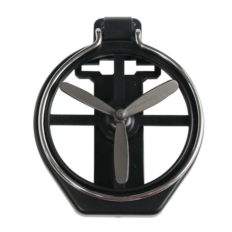 folding car beverage holder with fan, view 8 - MRSLM