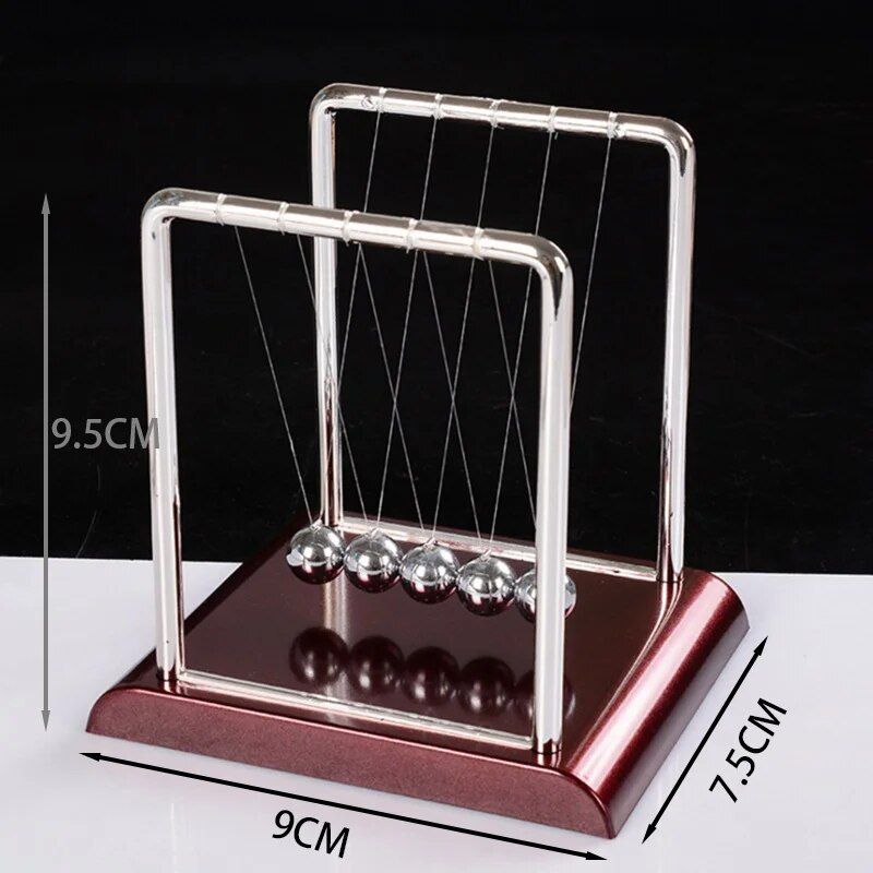 Newton's cradle balance balls desk toy, view 2 - MRSLM