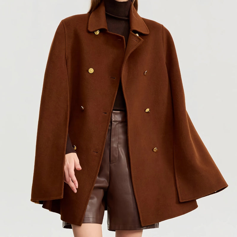 vintage wool cashmere cape coat - MRSLM