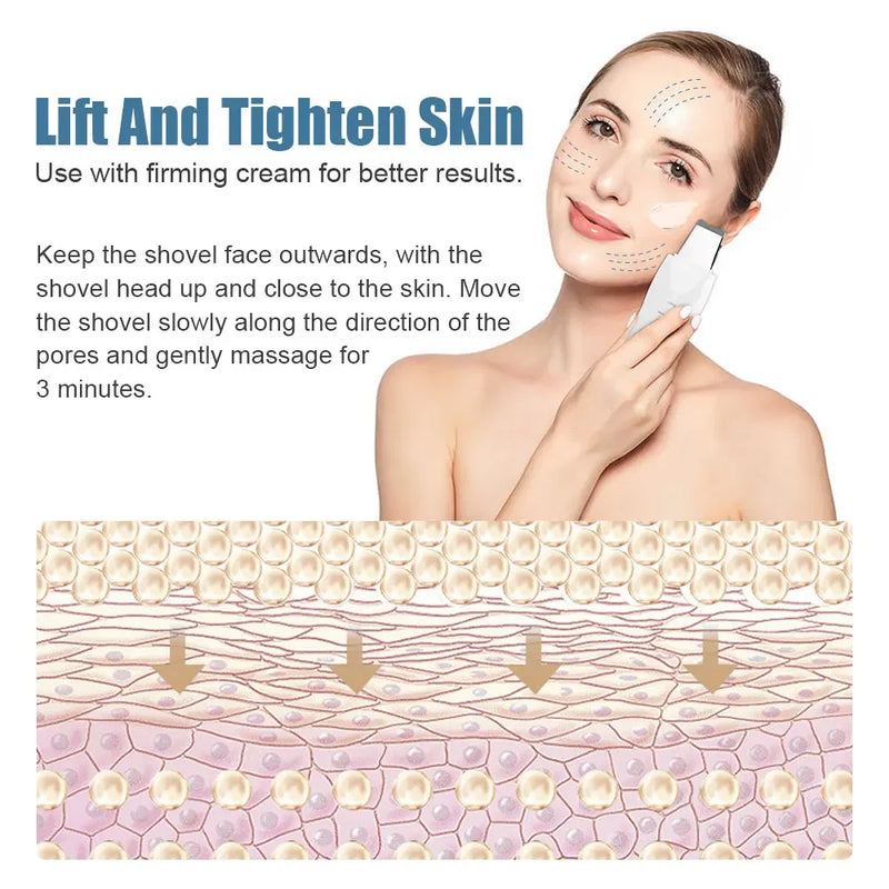 Ultrasonic skin scrubber, view 2 - MRSLM