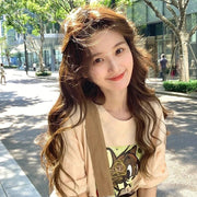 long curly wig with bangs - MRSLM