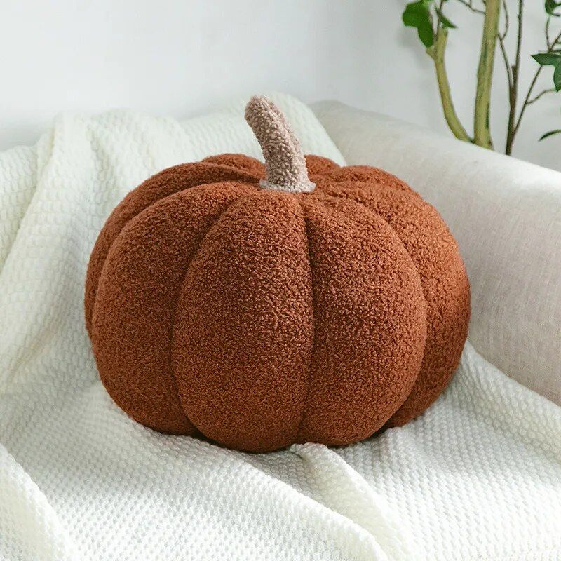 funny pumpkin plush pillow, view 5 - MRSLM