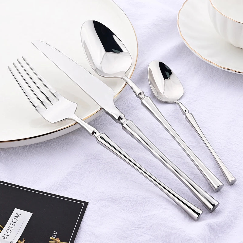 mirror stainless steel dinnerware set, view 4 - MRSLM