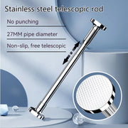 Adjustable stainless steel shower curtain rod, view 4 - MRSLM