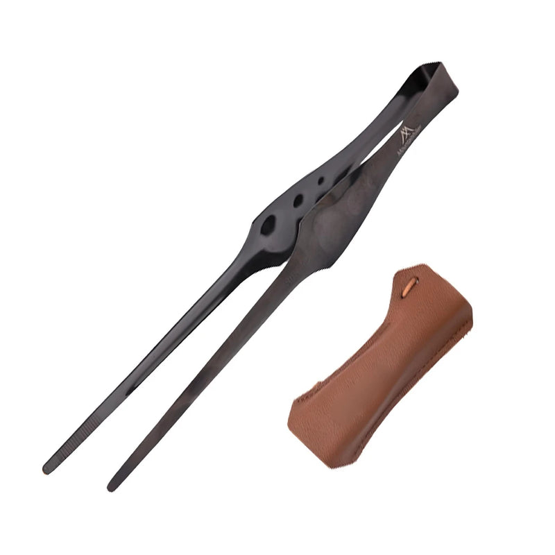 stainless steel food tongs with cover, view 2 - MRSLM