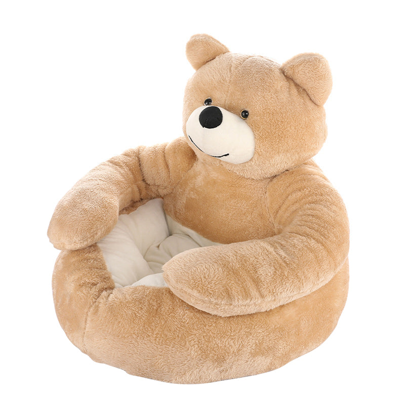 Ultra soft semi-enclosed pet bed, view 3 - MRSLM