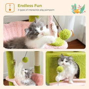 multi-level indoor cat tree, view 6 - MRSLM