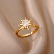 Adjustable opal sun ring, view 6 - MRSLM