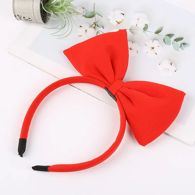 red and black bow knot hairband, view 3 - MRSLM