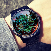 men's automatic hollow mechanical watch, view 4 - MRSLM