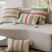 american jacquard multicolor cushion cover, view 6 - MRSLM