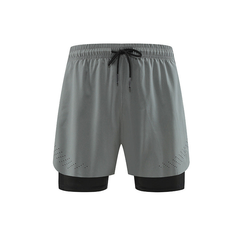 double-layer running shorts, view 8 - MRSLM