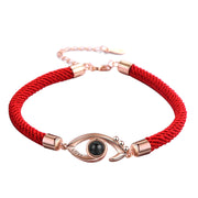 S925 silver 100 language couples bracelet, view 3 - MRSLM