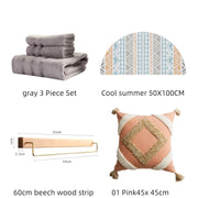 Bamboo fiber towel set, view 9 - MRSLM