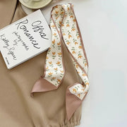 silk scarf hair band, view 5 - MRSLM