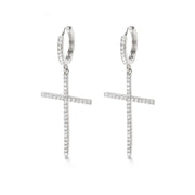 cross dangle earrings, view 7 - MRSLM