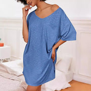 chest pocket t-shirt dress, view 3 - MRSLM