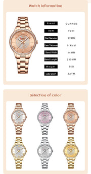 Women's casual steel strap quartz watch, view 8 - MRSLM