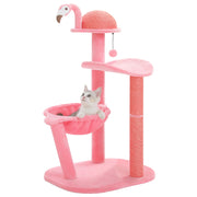flamingo pink cat tree, view 2 - MRSLM