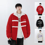 velvet stand collar jacket, view 2 - MRSLM