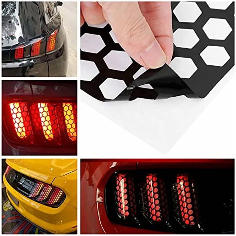 Universal Honeycomb Tail Light Vinyl Decals