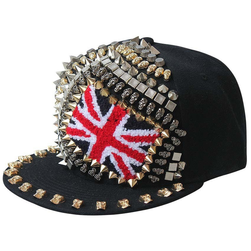 rivet flat brim cap, view 9 - MRSLM