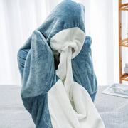 shark sleeping bag pajamas and shawl, view 5 - MRSLM