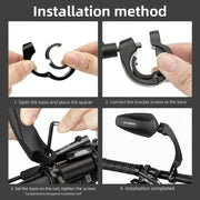 adjustable bicycle rear view mirror, view 12 - MRSLM