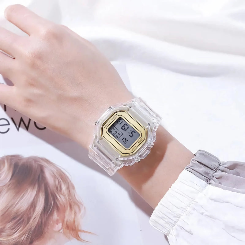 Women's LED digital square watch, view 11 - MRSLM