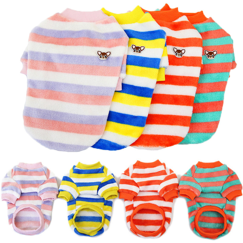 rainbow fleece pet vest, view 10 - MRSLM