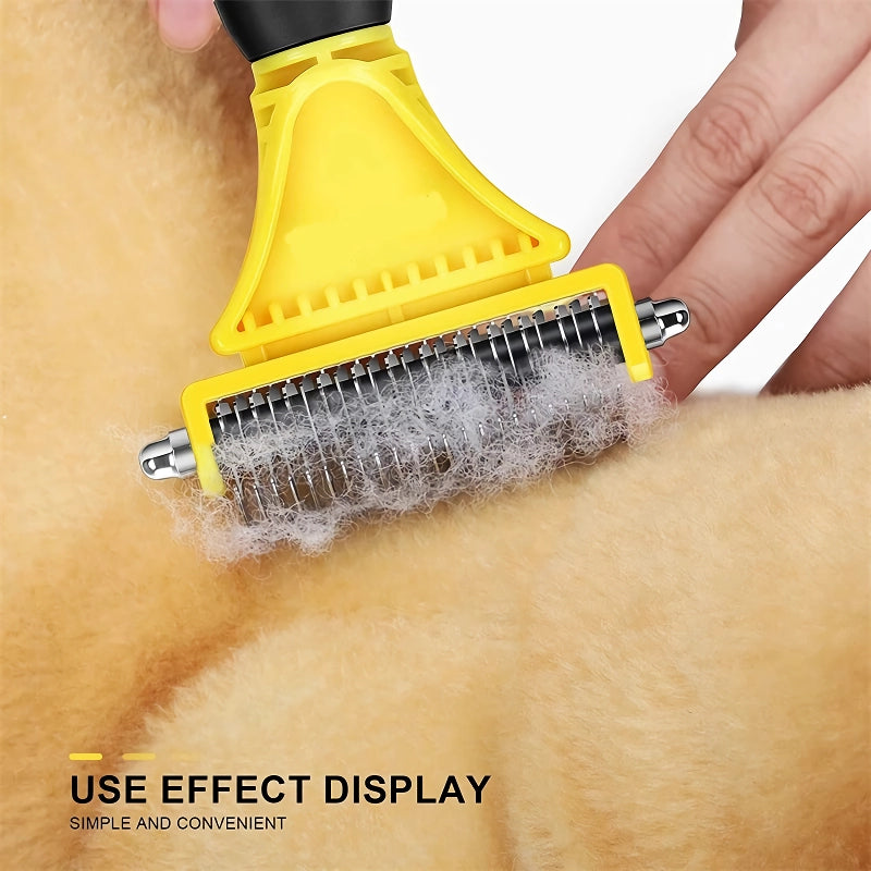 stainless steel grooming brush, view 9 - MRSLM
