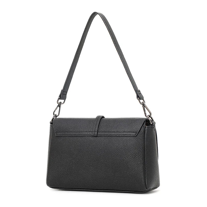 black woven shoulder bag, view 5 - MRSLM