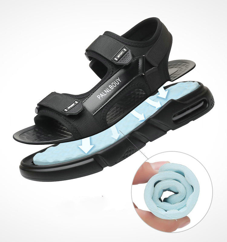 men's Velcro mesh beach sandals, view 4 - MRSLM