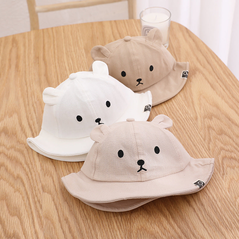 bear ear baby sun hat, view 7 - MRSLM